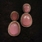 Smart Dangler With Rhino Stone Border Beige Earrings For Women and Girls By House of Ree - House of Ree