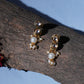 Kundan Earrings with Pearl Drops (Gold) - Ruby Raang - Swadesiicart