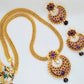 Purple Kemp Long Necklace Set