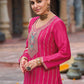 Anaita Rani Pink Premium Embroidery Dhaga Sequin Work Ready Made Suit