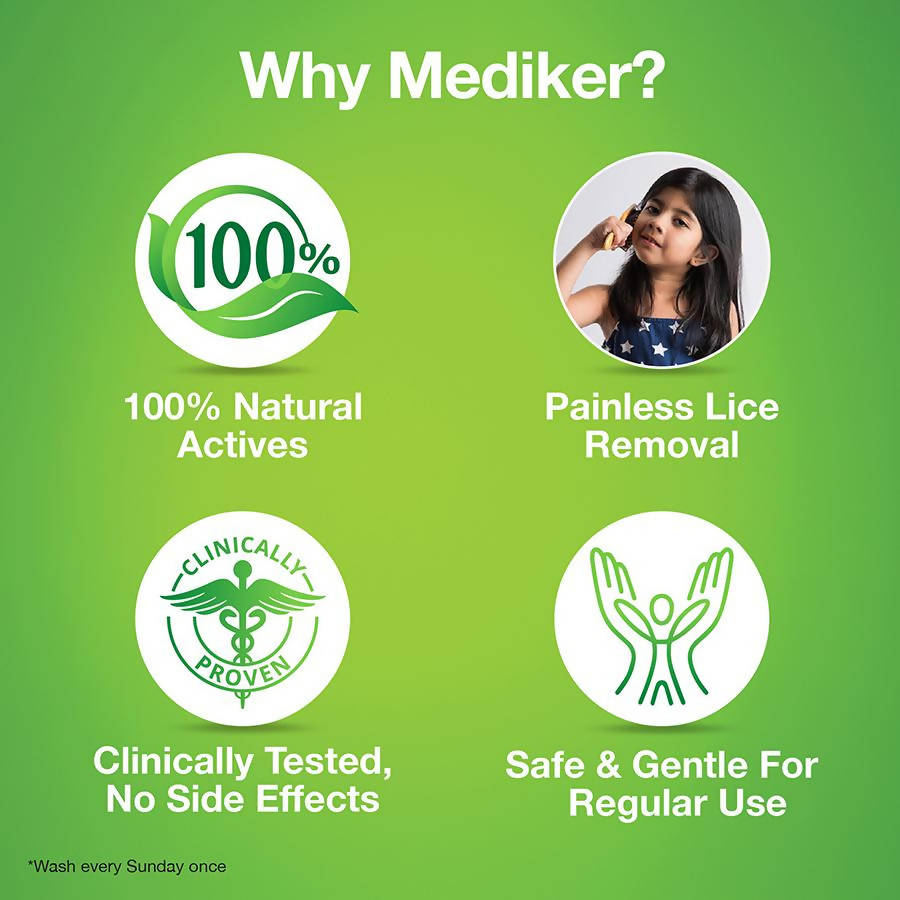 Mediker Lice Treatment Shampoo - Swadesiicart