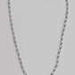 VOJ Men Silver Plated Stainless Steel Cuban Link Chain | Swadesiicart
