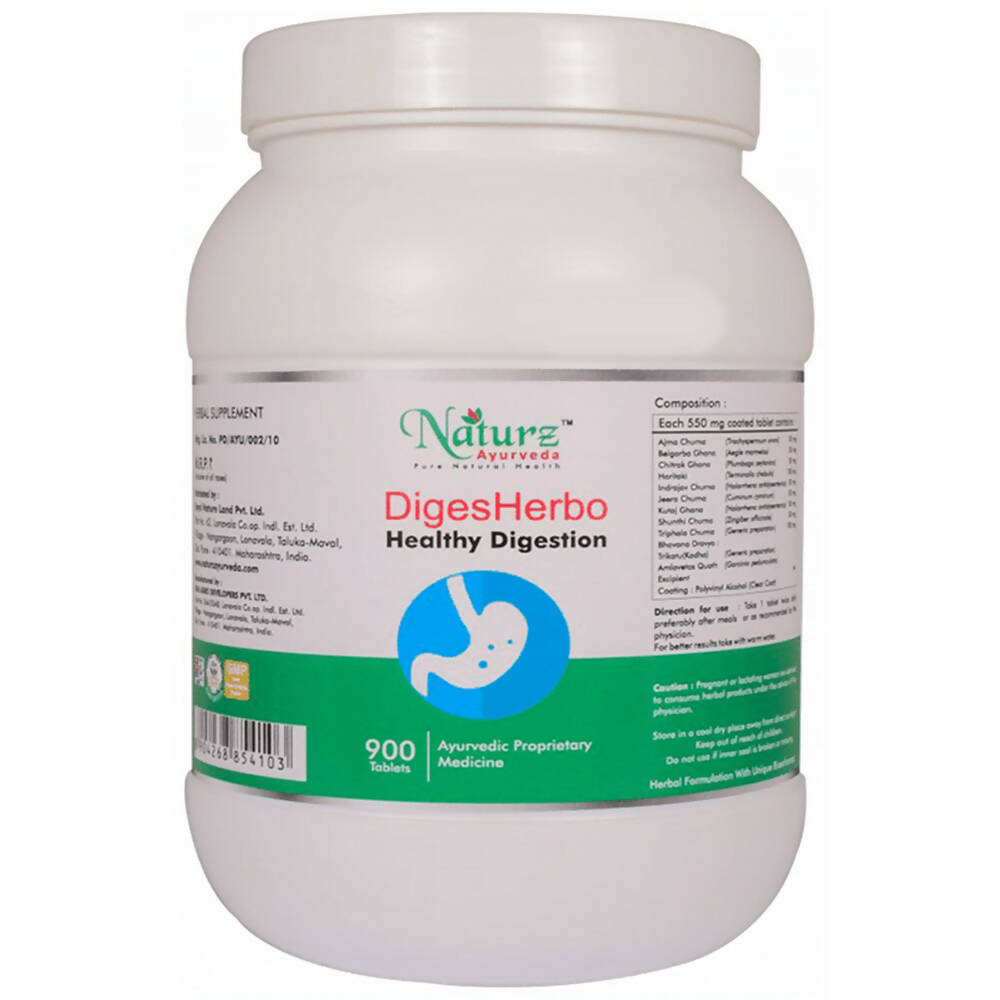 Naturz Ayurveda Diges Herbo Tablets | Swadesiicart