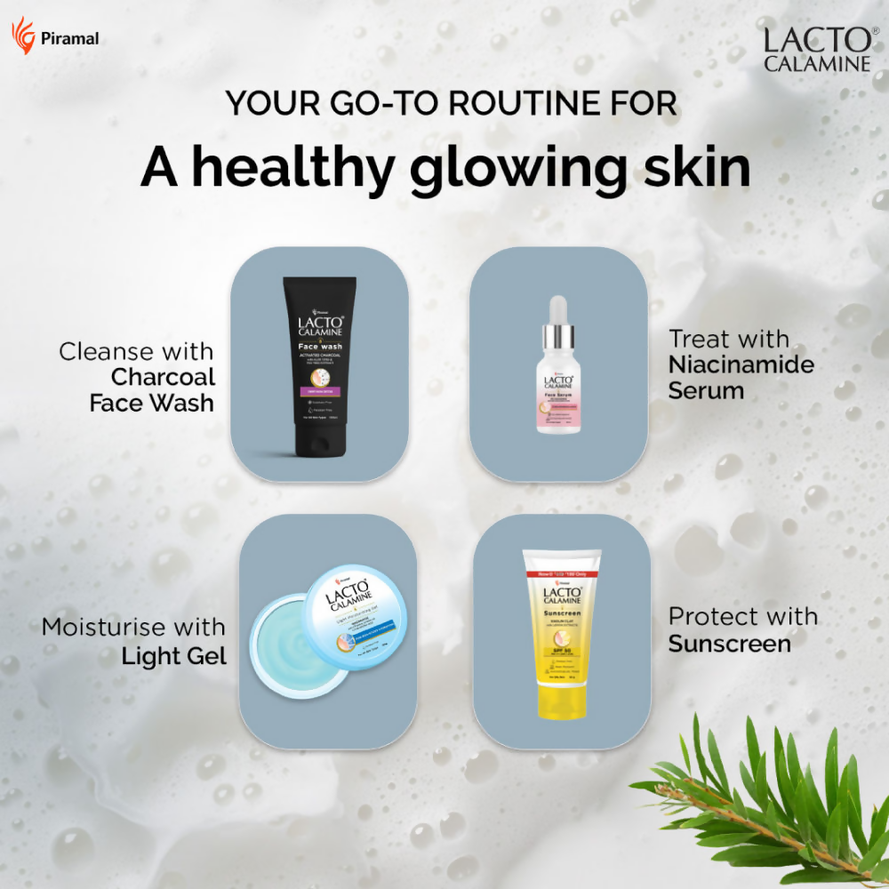 Lacto Calamine Activated Charcoal Face Wash - Swadesiicart