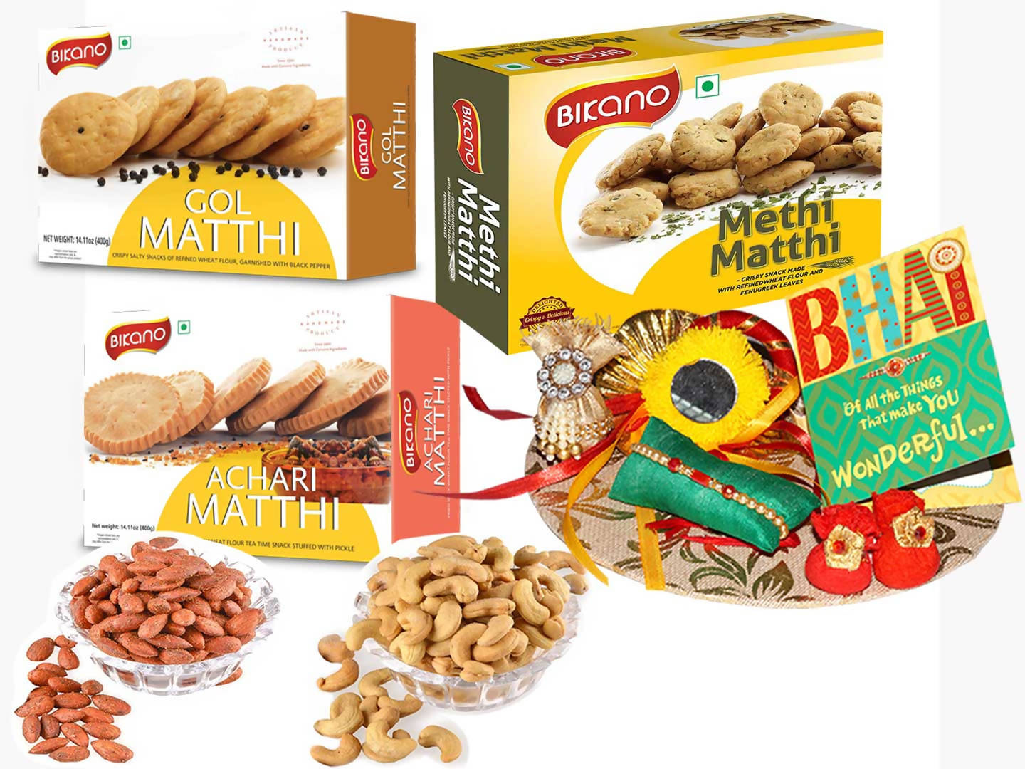 Bikano Mathi Magic and Dryfruits Rakhi Gifts - Bikanervala