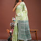 Shree Shyam Fashion Anaya Light Green Linen Cotton Saree