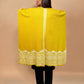 trueBrowns Yellow Woollen Kaftan Cape | Swadesiicart