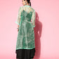 InWeave Women's Black Strappy Kurta Set With Teal Organza Cape - Swadesiicart