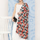 InWeave Women's White Strappy Set With White Red Round Motif Dupatta - Swadesiicart