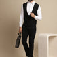 Even Apparels Men's Black Double Breast Waistcoat | Swadesiicart