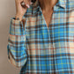trueBrowns Beige Check Pleated Winter Dress | Swadesiicart