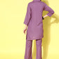 InWeave Women's Mauve Blazer Kurta Naroow Pant Coord Set - Swadesiicart