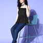 InWeave Black Shoulder Tie-Up Top - Swadesiicart