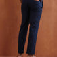 trueBrowns Men's Blue Cotton Twill Pants | Swadesiicart