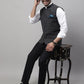 Even Apparels Men's Grey Nehru Jacket With Welt Pockets | Swadesiicart