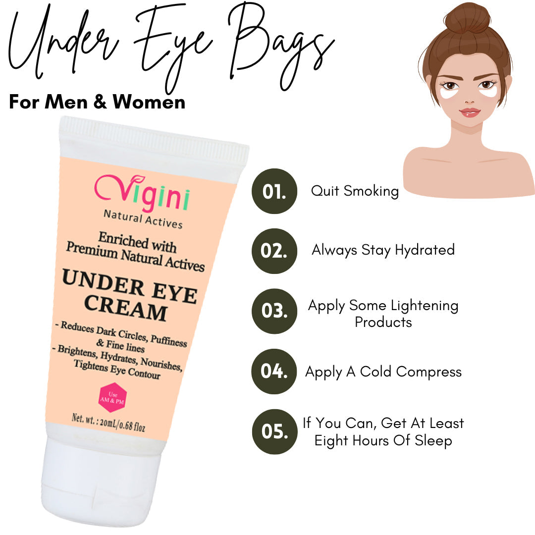 Vigini Under Eye Cream For Dark Circle - Swadesiicart