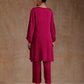 trueBrowns Pink Modal Satin Relax Co-ord Set - Swadesiicart