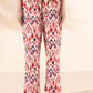 trueBrowns Carrot Cotton Ikat Flared Co-ord Set - Swadesiicart