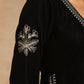 trueBrowns Black Velvet Embroidered Co-ord Set - Swadesiicart
