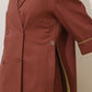 trueBrowns Brown Cotton Linen Co-Ord Set - Swadesiicart