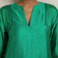 trueBrowns Bright Green Silk Kurta Co-ord Set - Swadesiicart