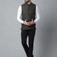 Even Apparels Men's Brown Pure Wool Nehru Jacket | Swadesiicart