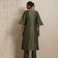 trueBrowns Green Tissue Kurta Set | Swadesiicart