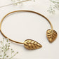 trueBrowns Brass Leaf Contemporary choker | Swadesiicart