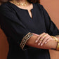 trueBrowns Black Cotton Co-ord Set - Swadesiicart