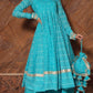 Pomcha Jaipur Neelkari Blue Cotton Anarkali Set | Swadesiicart