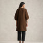 trueBrowns Brown Cotton Blend Short Kurta | Swadesiicart