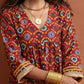 trueBrowns Maroon Flared Anarkali Kurta Set | Swadesiicart