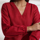 trueBrowns Maroon Slub Co-ord Set - Swadesiicart