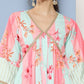 Ahalyaa Women Floral Printed Pleated Gotta Patti Kurta With Palazzos | Swadesiicart