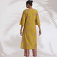 trueBrowns Green Cotton Print HighSlit Kurta Set | Swadesiicart