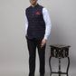 Even Apparels Men's Blue Nehru Jacket With Welt Pockets | Swadesiicart