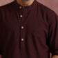 trueBrowns Men's Cola Cotton Mandarin Collar Kurta Co-ord set - Swadesiicart