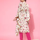 Ahalyaa Women Floral Printed Flared Sleeves Thread Work Crepe Kaftan Kurta | Swadesiicart