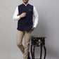 Even Apparels Men's Blue Pure Wool Nehru Jacket | Swadesiicart