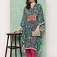 Ahalyaa Women Floral Printed Flared Sleeves Patchwork Georgette Kaftan Kurta | Swadesiicart
