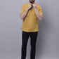 Even Apparels Yellow Pure Cotton Short Sleeves Kurta With Band Collar | Swadesiicart