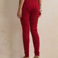 trueBrowns Maroon Woollen Leggings | Swadesiicart