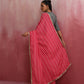 trueBrowns Pink Muslin Silk Saree | Swadesiicart