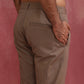 trueBrowns Men's Grey Cotton Twill Pants | Swadesiicart