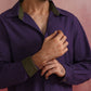 trueBrowns Men's Purple Cotton Shirt | Swadesiicart