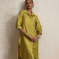trueBrowns Green Shirt Kurta Set | Swadesiicart