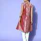 InWeave Women's Pink Brocade Jacket - Swadesiicart