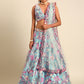House of Panchhi Turquoise Blue Organza Sequins And Zarkan Embroidery Lehenga Choli & Dupatta | Swadesiicart