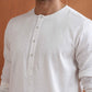 trueBrowns Men's Ivory Sequin Chanderi Kurta | Swadesiicart