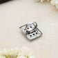trueBrowns Silver Tone Rectangular Stone Ring | Swadesiicart